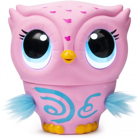 Mighty Rock  Flying Baby Owl Interactive Toy with Lights & Sounds (Pink)